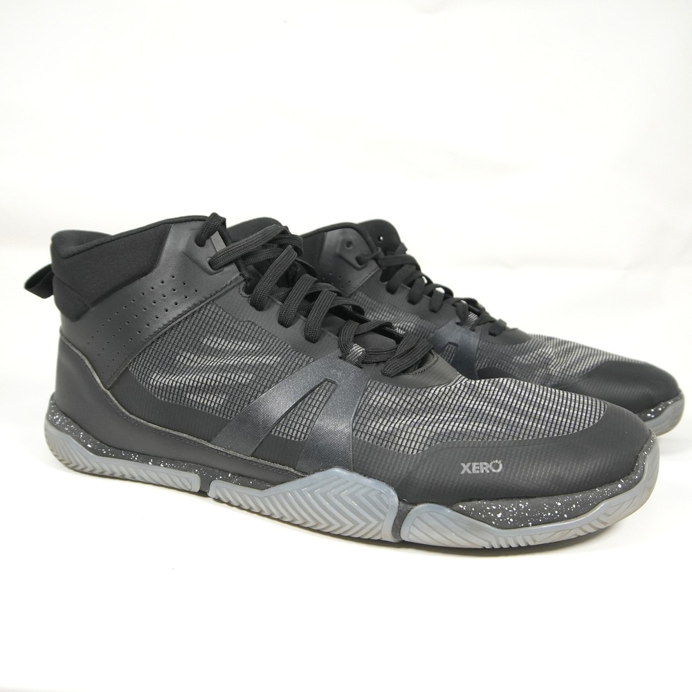 Xero Shoes X1 Mid Training Shoes Mens 17 Black Minimalist Barefoot Cross Trainer